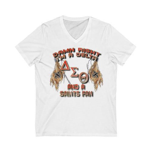 Delta Saints Fan Jersey Short Sleeve V-Neck Tee