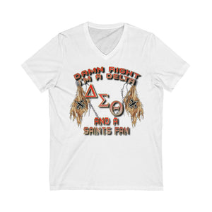 Delta Saints Fan Jersey Short Sleeve V-Neck Tee