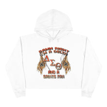 Load image into Gallery viewer, Delta Saints Fan Crop Hoodie