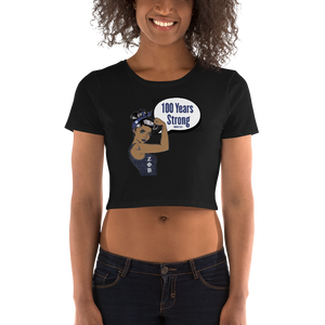 Zeta Phi Beta 100 Years Strong Women's Crop Top