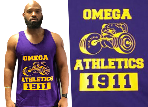 Athletic Bruhz Tank Top, vinyl print (purple) 
