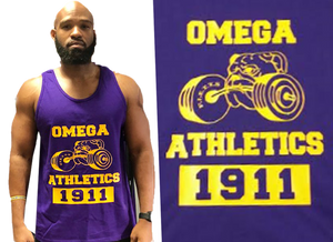 Athletic Bruhz Tank Top, vinyl print (purple) 