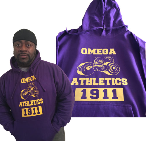 Athletic Bruhz Purple Hoodie, Vinyl print 