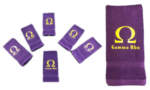 Towel (Custom Chapter or Line name) Omega Psi Phi "FREE SHIPPING ONTHIS ITEM"