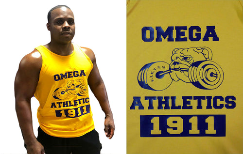 Athletic Bruhz Tank Top, vinyl print (gold) 