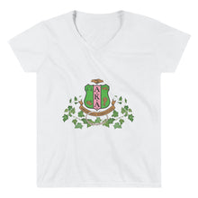 Load image into Gallery viewer, Alpha Kappa Alpha Pearls, Women&#39;s Casual V-Neck Shirt