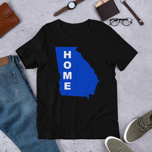 Home Georgia in Blue, Short-Sleeve Unisex T-Shirt