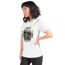 Load image into Gallery viewer, WHO DAT White Short-Sleeve Unisex T-Shirt (Bella Shirt)