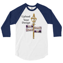 Load image into Gallery viewer, YOUR PERSONAL DESIGN (On American Apparel Baseball shirt, 3/4 sleeve raglan shirt)