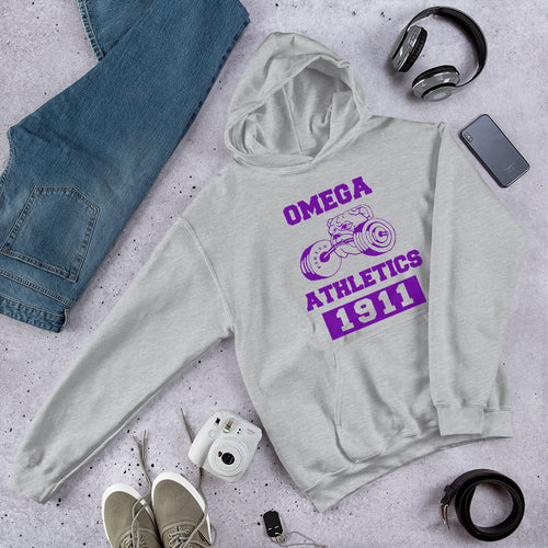 Athletic Bruhz Gray Hooded Sweatshirt, DTG print