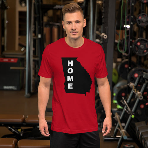 Home Georgia  in Black, Short-Sleeve Unisex T-Shirt (On Bell+Canvas)