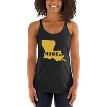 Load image into Gallery viewer, Home Louisiana in Gold, Women&#39;s Racerback Tank