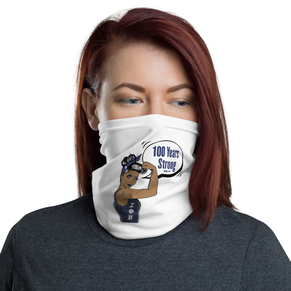 Zeta Phi Beta 100 years Face Mask Cover & Neck Gaiter