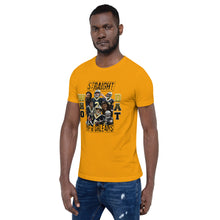 Load image into Gallery viewer, WHO DAT Gold Short-Sleeve Unisex T-Shirt (Bella Shirt)