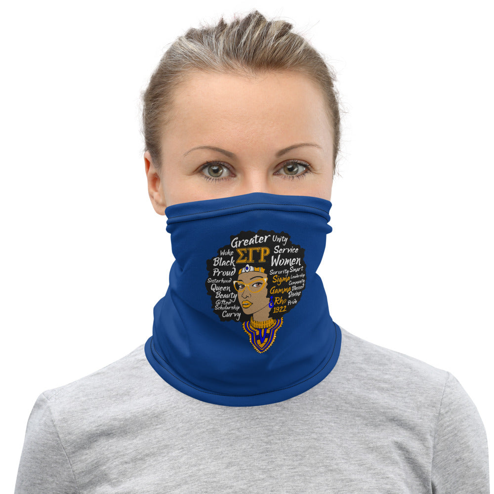 SGRHO #2 Blue Face Mask Cover & Neck Gaiter