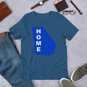 Home Georgia in Blue, Short-Sleeve Unisex T-Shirt