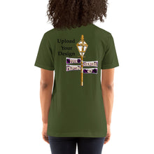Load image into Gallery viewer, YOUR PERSONAL DESIGN on Short-Sleeve Unisex T-Shirt, Bella+Canvas 3001, FRONT AND BACK