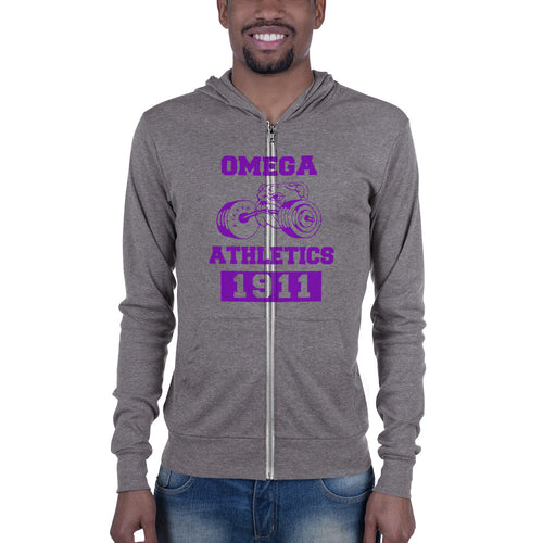 Athletic Bruhz Gray zip hoodie