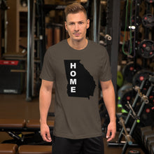 Load image into Gallery viewer, Home Georgia  in Black, Short-Sleeve Unisex T-Shirt (On Bell+Canvas)