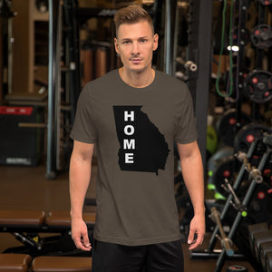 Home Georgia  in Black, Short-Sleeve Unisex T-Shirt (On Bell+Canvas)