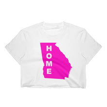 Load image into Gallery viewer, Home Georgia in pink, Women&#39;s Crop Top