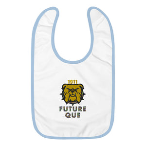 FUTURE QUE Embroidered Baby Bib