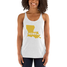 Load image into Gallery viewer, Home Louisiana in Gold, Women&#39;s Racerback Tank