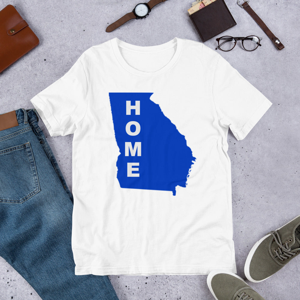 Home Georgia in Blue, Short-Sleeve Unisex T-Shirt