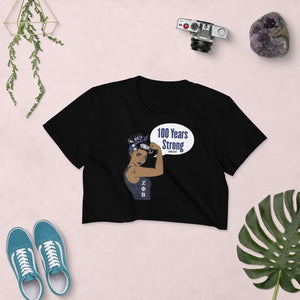 Zeta Phi Beta 100 Years Strong Women's Crop Top