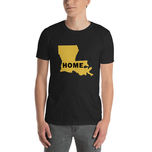 Home Louisiana in Gold (shirt/Gildan Unisex)
