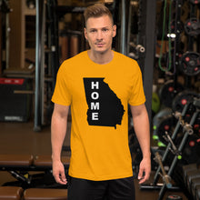 Load image into Gallery viewer, Home Georgia  in Black, Short-Sleeve Unisex T-Shirt (On Bell+Canvas)