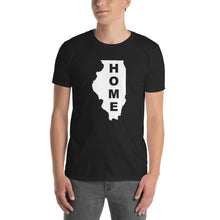 Load image into Gallery viewer, Home Illinois in White, Gildan 64000 Unisex Softstyle T-Shirt with Tear Away Label