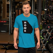 Load image into Gallery viewer, Home Georgia  in Black, Short-Sleeve Unisex T-Shirt (On Bell+Canvas)