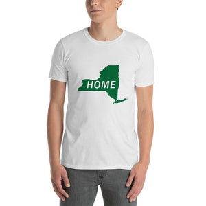 Home New York in Green, Short-Sleeve Unisex T-Shirt (On Gildan brand)