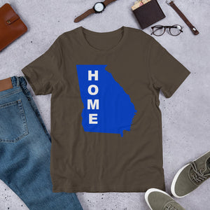 Home Georgia in Blue, Short-Sleeve Unisex T-Shirt