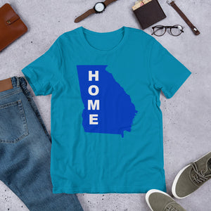Home Georgia in Blue, Short-Sleeve Unisex T-Shirt