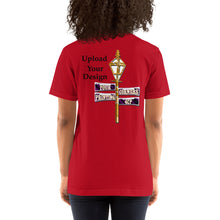 Load image into Gallery viewer, YOUR PERSONAL DESIGN on Short-Sleeve Unisex T-Shirt, Bella+Canvas 3001, FRONT AND BACK
