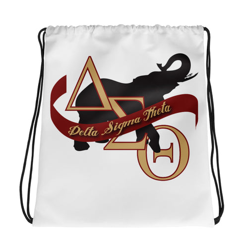 Delta Sigma Theta Drawstring bag