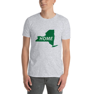 Home New York in Green, Short-Sleeve Unisex T-Shirt (On Gildan brand)