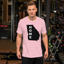 Load image into Gallery viewer, Home Georgia  in Black, Short-Sleeve Unisex T-Shirt (On Bell+Canvas)