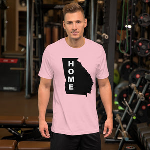 Home Georgia  in Black, Short-Sleeve Unisex T-Shirt (On Bell+Canvas)
