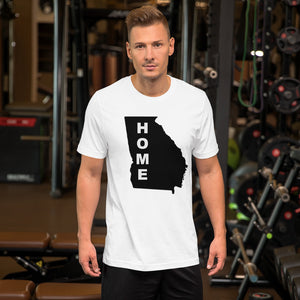 Home Georgia  in Black, Short-Sleeve Unisex T-Shirt (On Bell+Canvas)