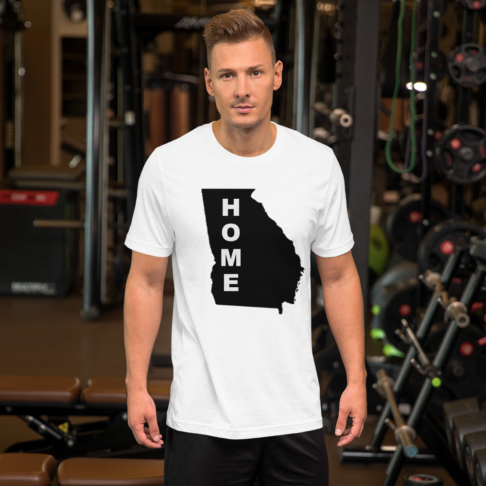 Home Georgia  in Black, Short-Sleeve Unisex T-Shirt (On Bell+Canvas)