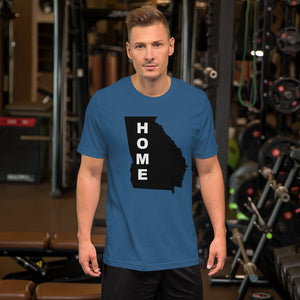 Home Georgia  in Black, Short-Sleeve Unisex T-Shirt (On Bell+Canvas)