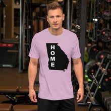 Load image into Gallery viewer, Home Georgia  in Black, Short-Sleeve Unisex T-Shirt (On Bell+Canvas)
