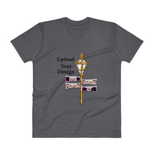 Load image into Gallery viewer, YOUR PERSONAL DESIGN on V-Neck T-Shirt
