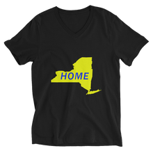 Load image into Gallery viewer, Home New York in Yellow Unisex Short Sleeve V-Neck T-Shirt (On Bella brand)